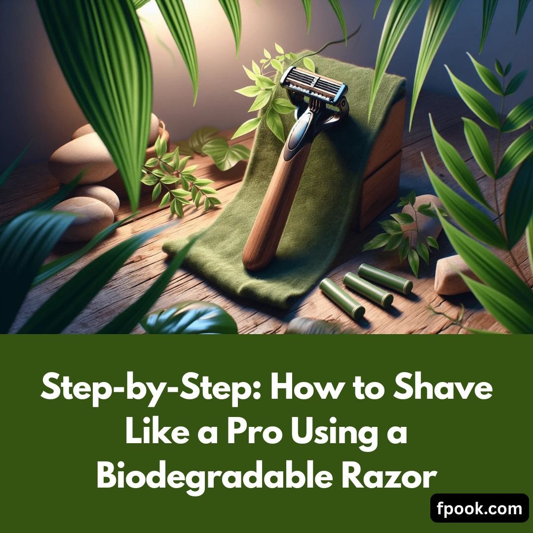 Step-by-Step How to Shave Like a Pro Using a Biodegradable Razor