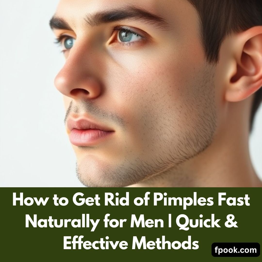 How to Get Rid of Pimples Fast Naturally for Men Quick & Effective Methods